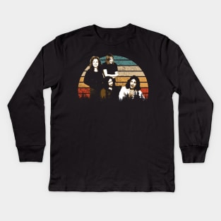 Heartfelt Harmonies Frees Band Tees, Feel the Soulful Rhythms of Classic Rock Revival Kids Long Sleeve T-Shirt